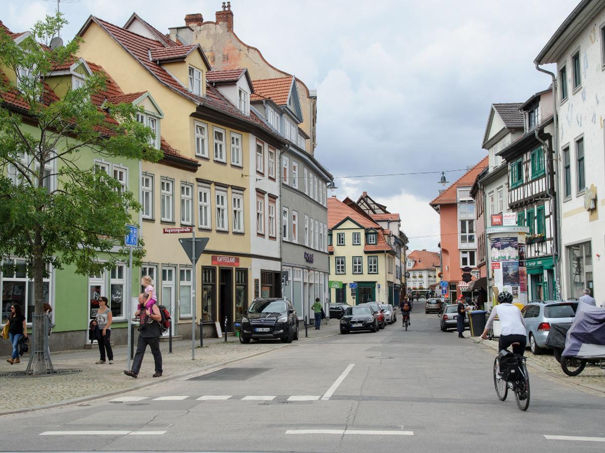 Ferienwohnung Lange Bruecke Erfurt Bagian luar foto